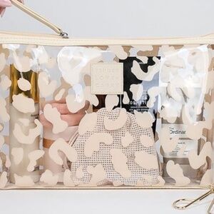 Tender Love & Carry Beige Leopard Cosmetic Bag